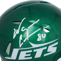 Mini-casque Riddell Tribute Speed ​​autographié par Wayne Chrebet des New York Jets