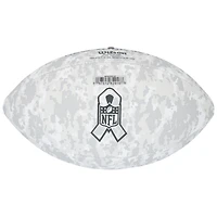 Ballon de football Wilson 2024 autographié par Wayne Chrebet, New York Jets, Salute To Service