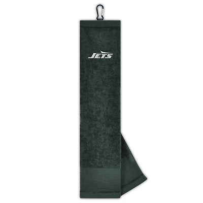 WinCraft New York Jets 16" x 25" Face/Club Tri-Fold Embroidered Golf Towel