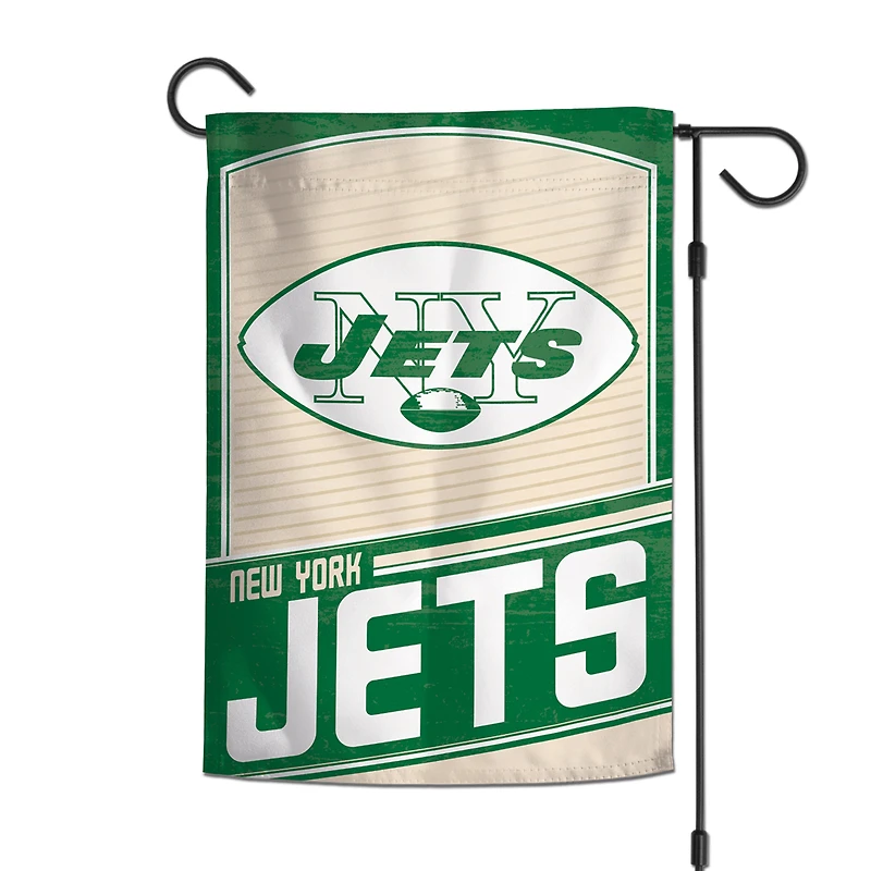 Drapeau de jardin d'équipe WinCraft New York Jets 12'' x 18''