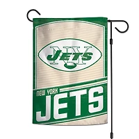 Drapeau de jardin d'équipe WinCraft New York Jets 12'' x 18''