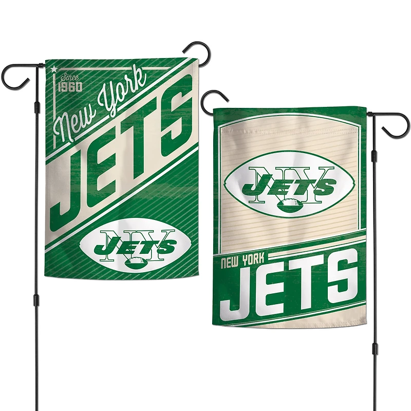 Drapeau de jardin d'équipe WinCraft New York Jets 12'' x 18''