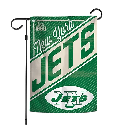 Drapeau de jardin d'équipe WinCraft New York Jets 12'' x 18''