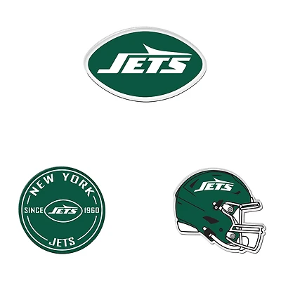 WinCraft New York Jets 3-Pack Premium Fridge Magnet Set