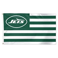 WinCraft New York Jets 3' x 5' Single-Sided Deluxe Patriotic Stars & Stripes Flag