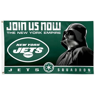 WinCraft New York Jets 3' x 5' Star Wars Deluxe - Drapeau simple face