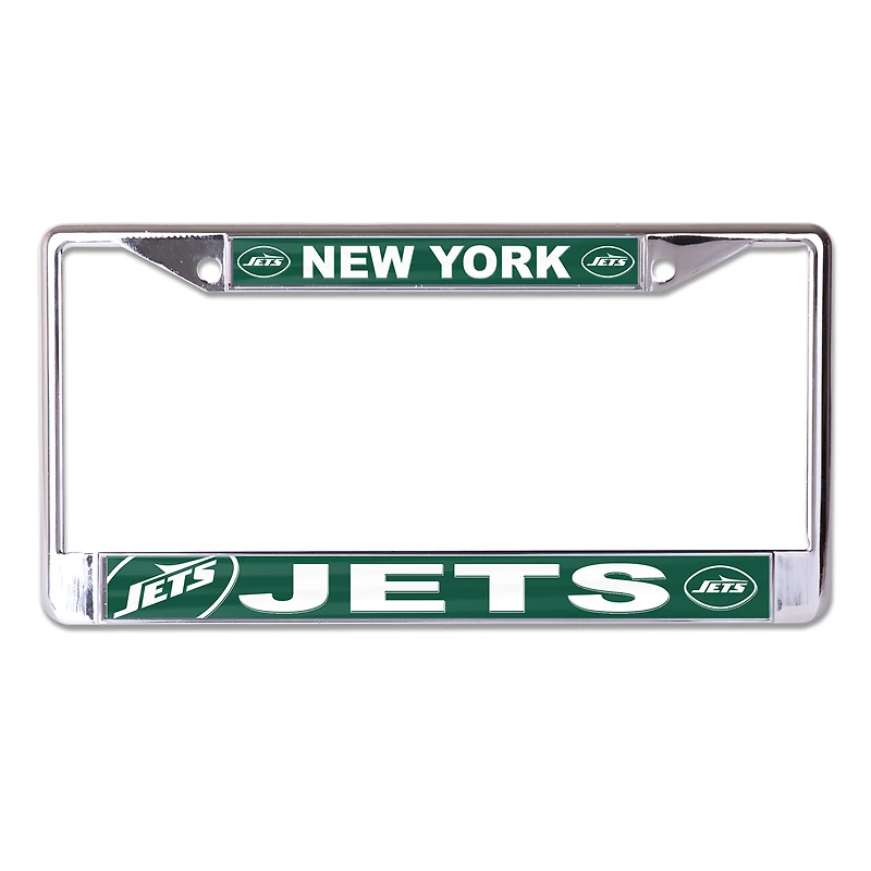 Cadre de plaque d'immatriculation en métal découpé au laser WinCraft New York Jets