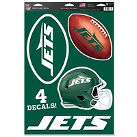 Feuille d'autocollants multi-usages WinCraft New York Jets Primary 11'' x 17''