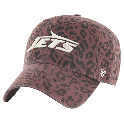 Women's '47  Brown New York Jets Tawny Clean Up Adjustable Hat