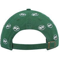 Women's '47 Green New York Jets Confetti Clean Up Adjustable Hat