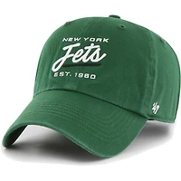 Casquette réglable Sidney Clean Up des Jets de New York '47 verte pour femme