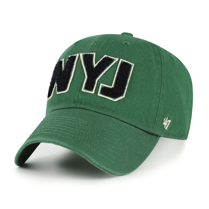 Women's '47  Green New York Jets Zoey Clean Up Adjustable Hat