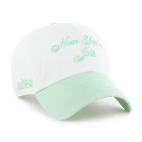 Women's '47  White New York Jets Gelato Two-Tone Clean Up Adjustable Hat