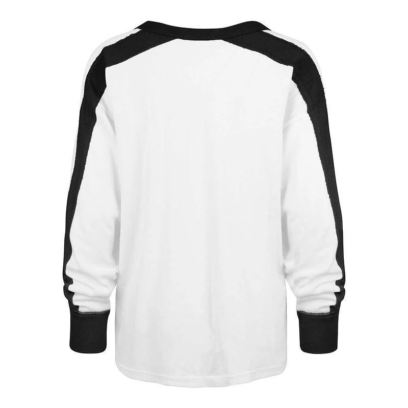 T-shirt blanc à manches longues Premier Caribou des Jets de New York '47 pour femmes