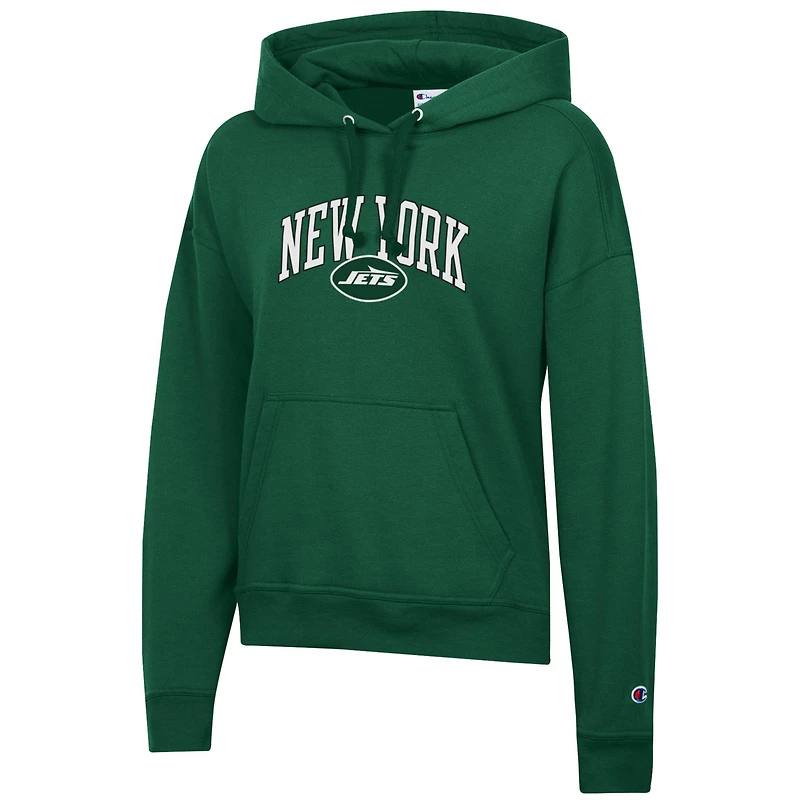 Sweat à capuche Powerblend vert Champion pour femme des New York Jets