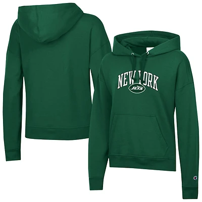 Women's Champion  Green New York Jets Powerblend Hoodie