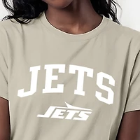 Women's Champion  Light Brown New York Jets Cocoa Butter T-Shirt