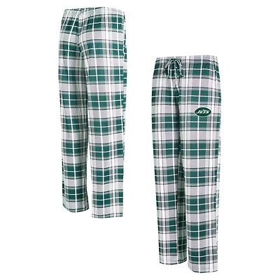 Pantalon en tricot à carreaux Ashford de New York Jets pour femme Concepts Sport Green
