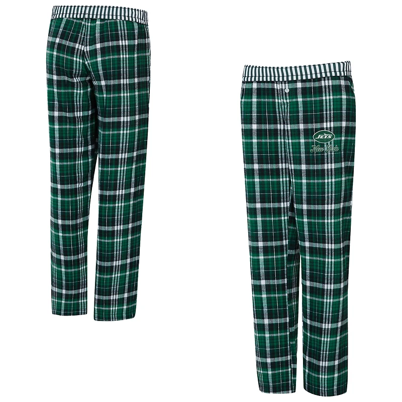 Pantalon à carreaux tri-mélange Laney de New York Jets pour femme la collection Concepts Sport Green