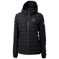 Doudoune zippée intégrale isolée Repreve Eco, logo casque New York Jets noir, de la marque Cutter & Buck pour femme