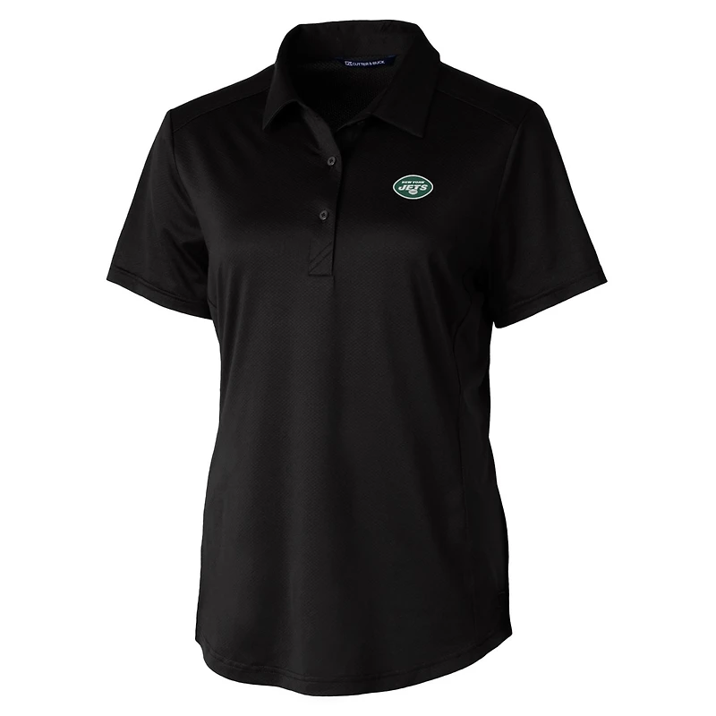 Polo extensible texturé Prospect pour femme Cutter & Buck, noir, des New York Jets