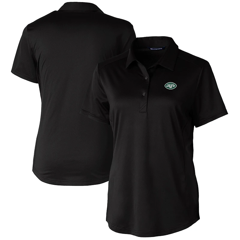 Polo extensible texturé Prospect pour femme Cutter & Buck, noir, des New York Jets