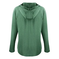 Women's Cutter & Buck Hunter Green New York Titans Historic Coastline Epic Comfort Eco Recycled Raglan Pullover Hoodie