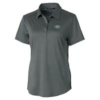 Polo extensible texturé Prospect pour femme Cutter & Buck Steel des New York Jets