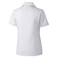 Polo texturé DryTec blanc à logo rétro des New York Jets pour femme, Cutter & Buck