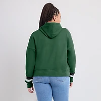 Women's Fanatics  Green New York Jets Over Under Pullover Hoodie