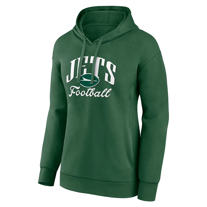 Sweat à capuche vert New York Jets Victory Script Fanatics pour femmes