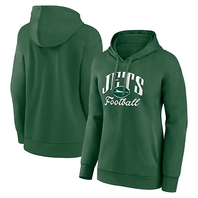 Sweat à capuche vert New York Jets Victory Script Fanatics pour femmes