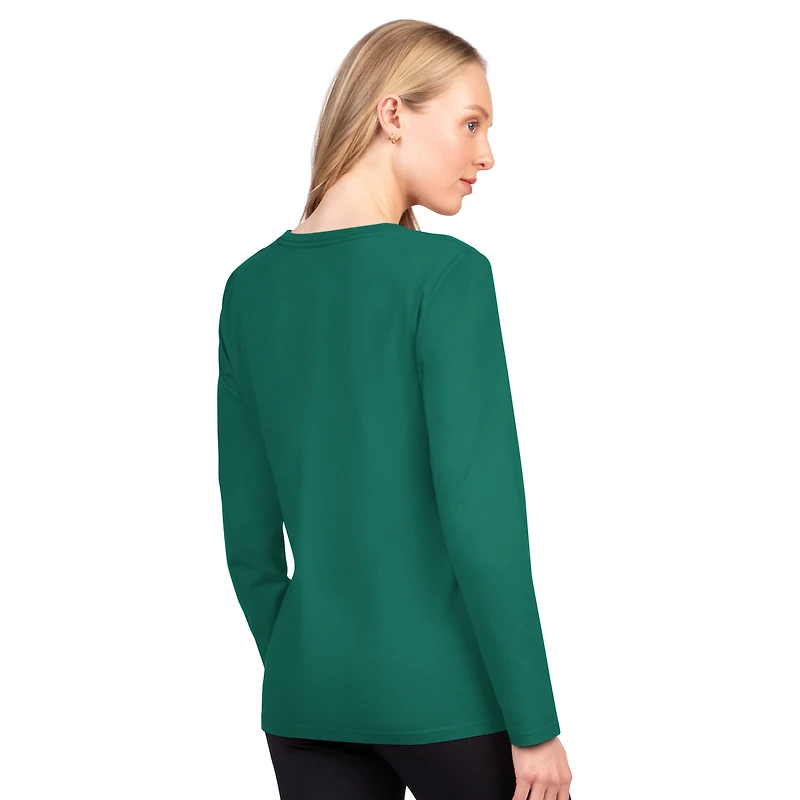 Women's G-III 4Her by Carl Banks  Green New York Jets Best Play Long Sleeve T-Shirt
