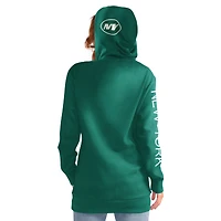 Women's G-III 4Her by Carl Banks Green New York Jets Extra Inning Pullover Hoodie