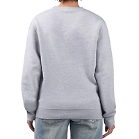 Sweat-shirt en polaire à imprimé pois G-III 4Her par Carl Banks pour femme, gris chiné, des New York Jets