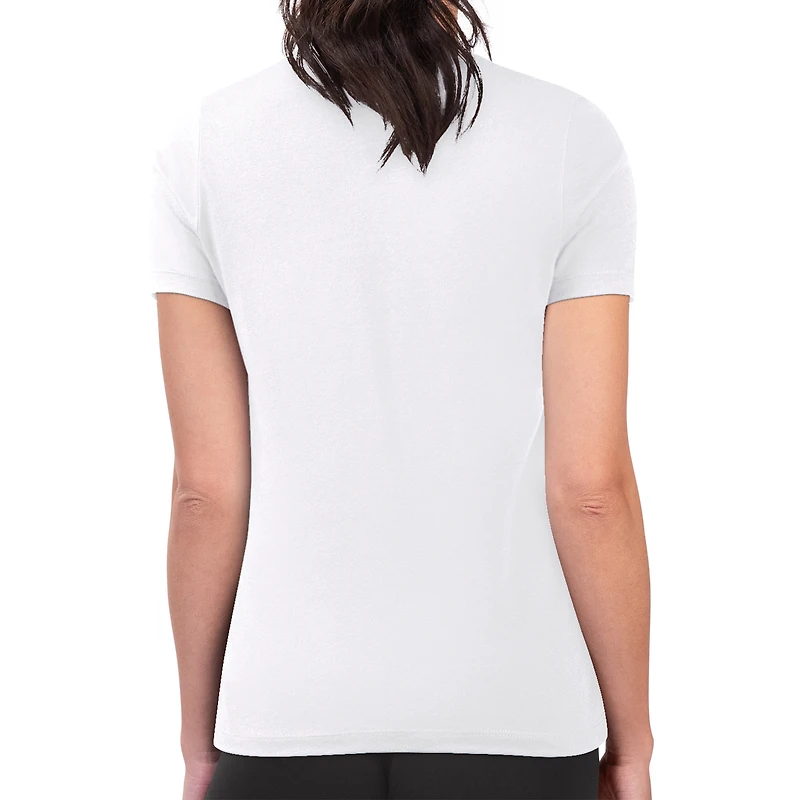 Women's G-III 4Her by Carl Banks White New York Jets Heart T-Shirt