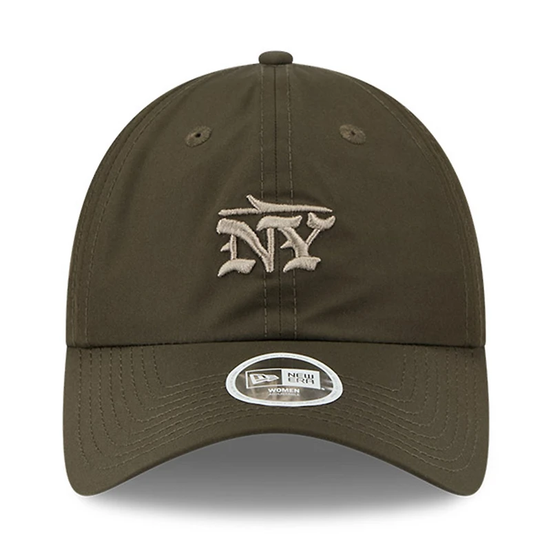 Casquette ajustable à queue de cheval New Era Gotham Green New York Jets 2025 Rivalries Collection pour femme