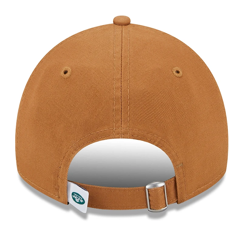 Casquette réglable New Era marron New York Jets Main Core Classic 2.0 9TWENTY pour femme