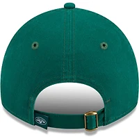 Casquette réglable verte New Era New York Jets Game Day Flower 9TWENTY pour femme