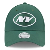 Casquette 9FORTY ajustable simple New Era New York Jets pour femme verte