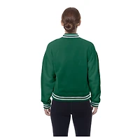 Veste polaire rétro New Era Kelly Green York Jets pour femme