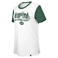 Women's New Era White/Green York Jets 3rd Down T-Shirt