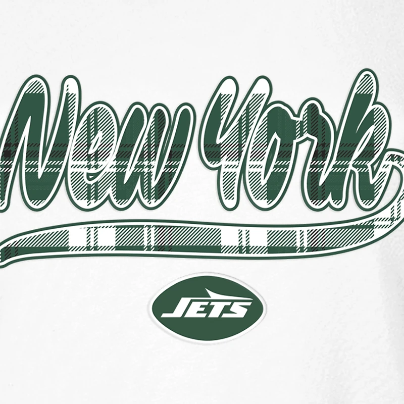 Women's New Era White/Green York Jets 3rd Down T-Shirt