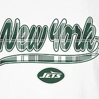 Women's New Era White/Green York Jets 3rd Down T-Shirt