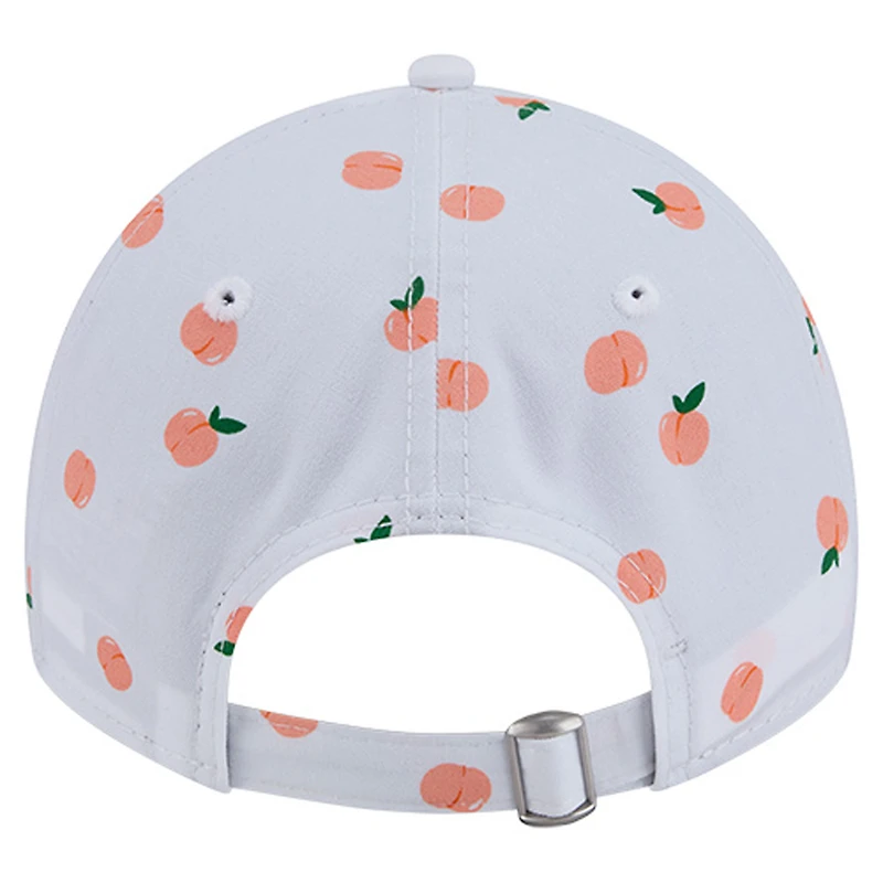 Casquette ajustable New Era blanche New York Jets Fruit Pattern 9TWENTY pour femme