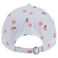 Casquette ajustable New Era blanche New York Jets Fruit Pattern 9TWENTY pour femme