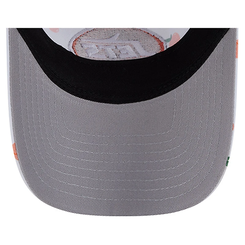 Women's New Era  White New York Jets Fruit Pattern 9TWENTY Adjustable Hat