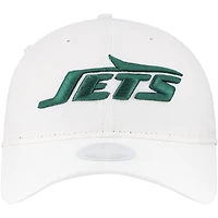 Casquette ajustable New Era New York Jets Main Core Classic 2.0 9TWENTY pour femme blanche