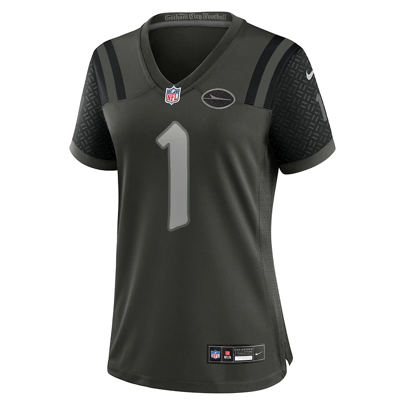 Women's Nike Ahmad Sauce Gardner Gotham Green New York Jets 2025 Rivalries Collection Game Jersey
