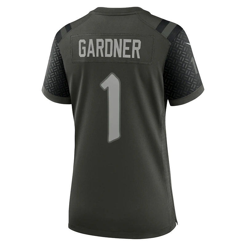 Women's Nike Ahmad Sauce Gardner Gotham Green New York Jets 2025 Rivalries Collection Game Jersey